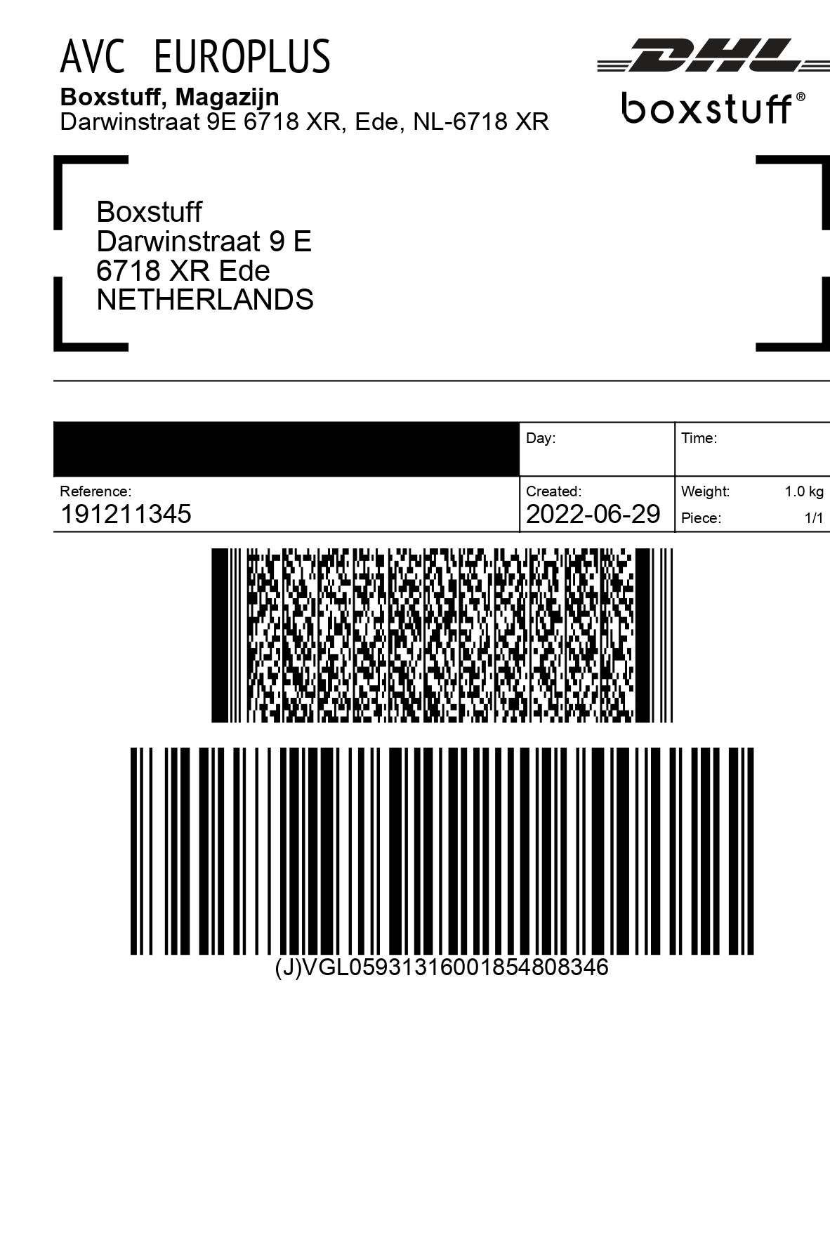 Wat is een verzendlabel?