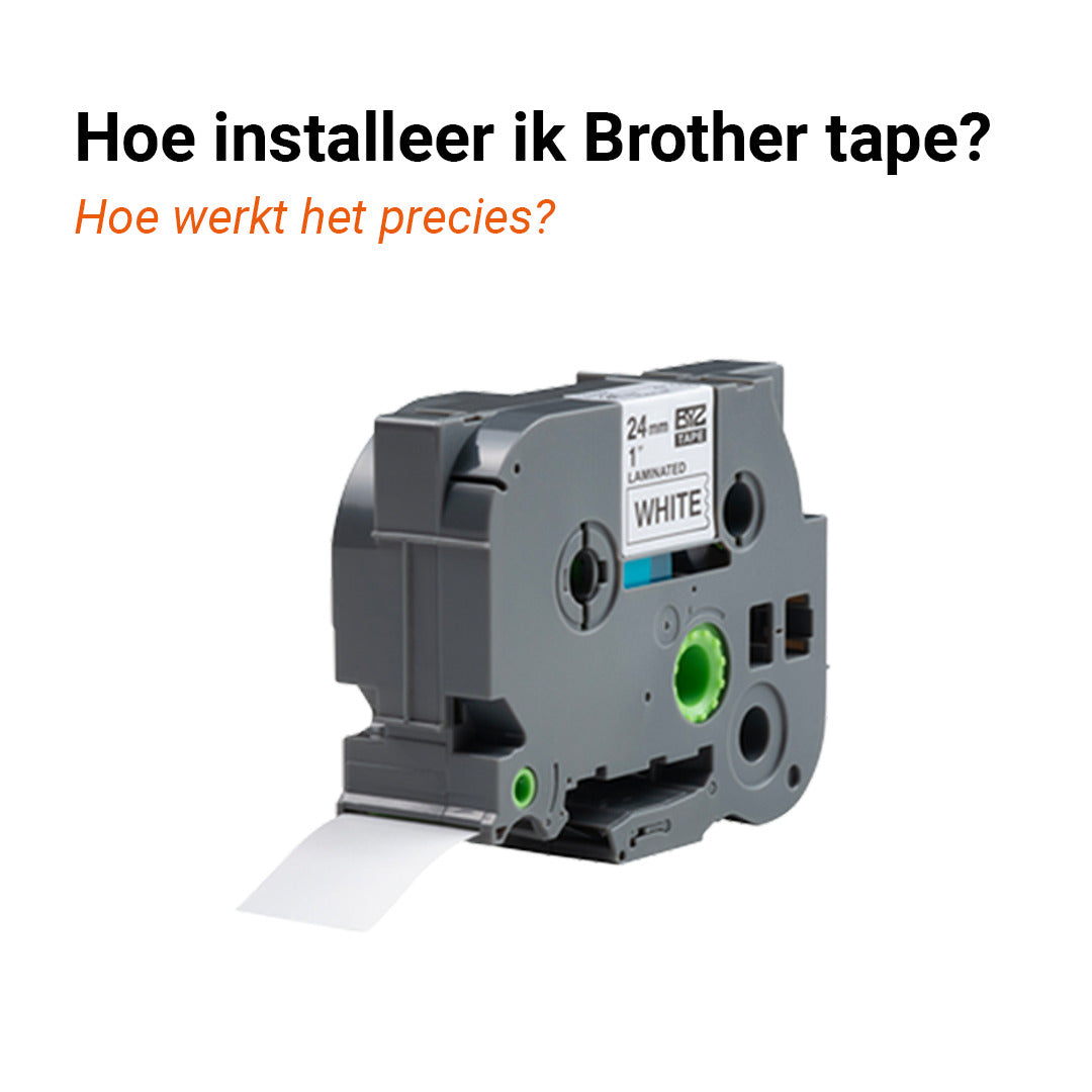 Hoe installeer, laad of vervang ik Brother tape
