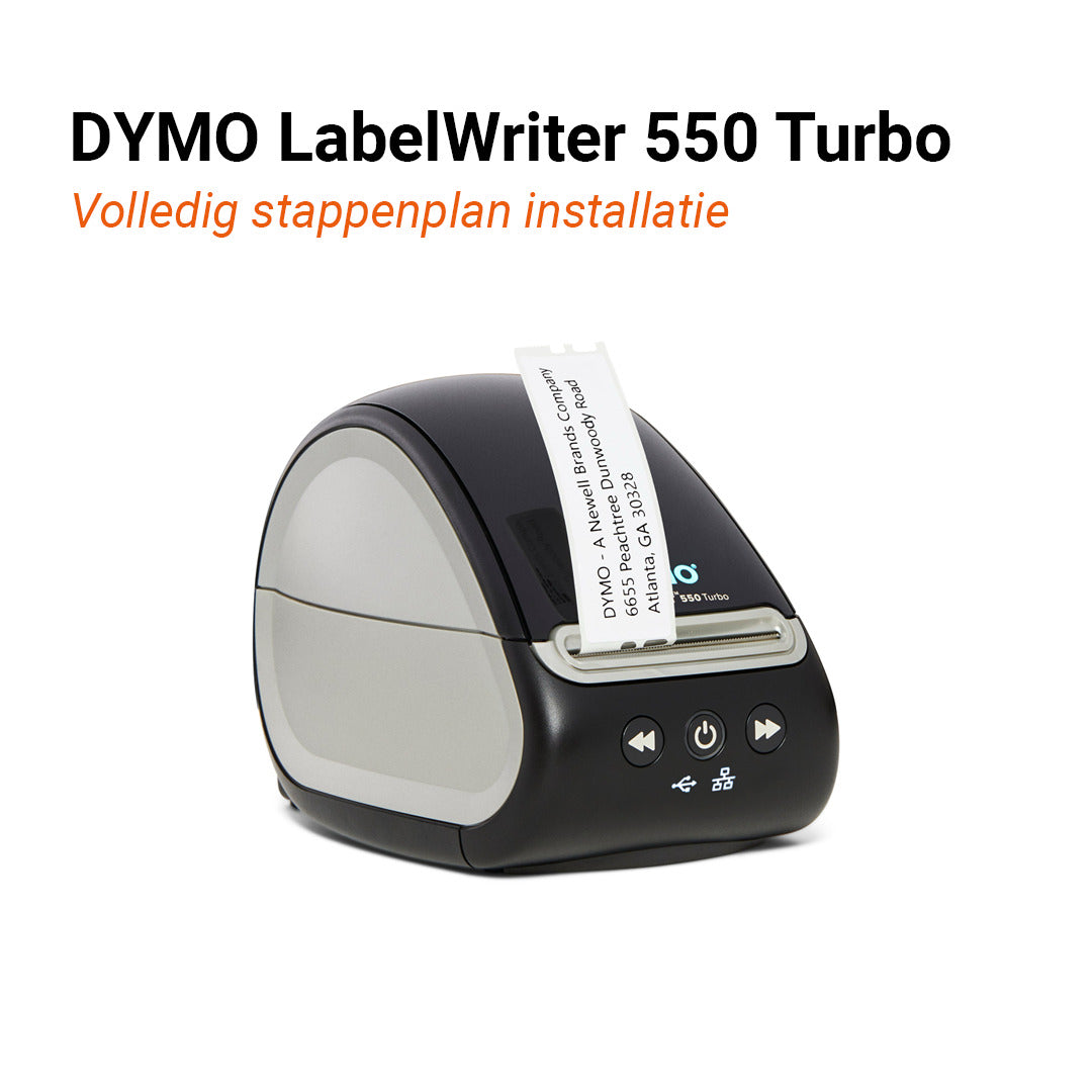 Installeren dymo 550 turbo