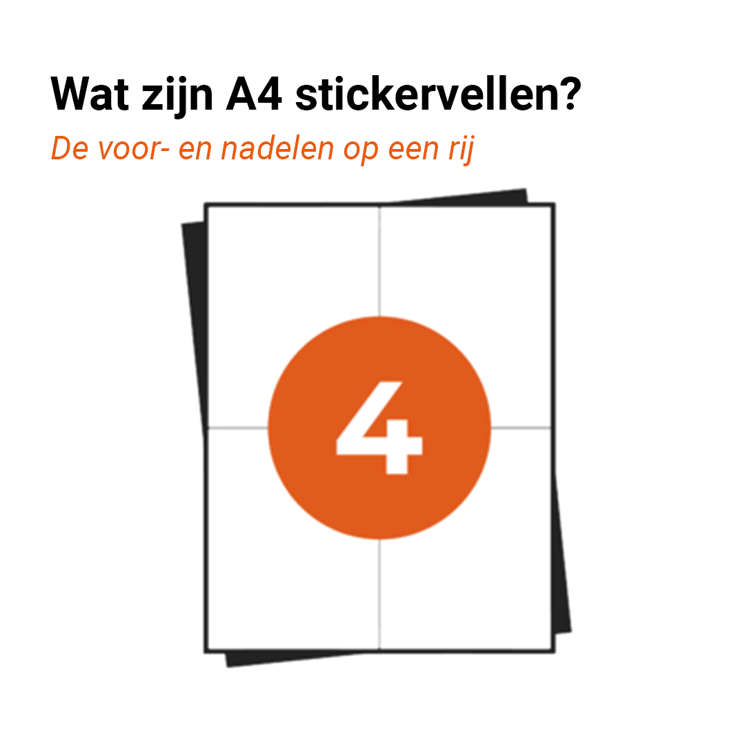 Wat zijn A4 stickervellen en gebruik je ze?