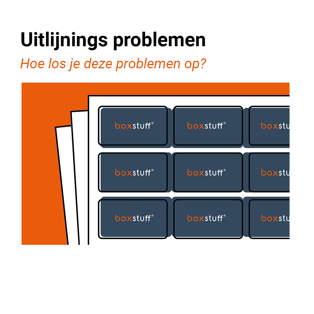 Hoe los je printuitlijningsproblemen bij stickervellen op?