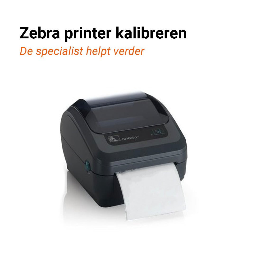 Zebra printer kalibreren