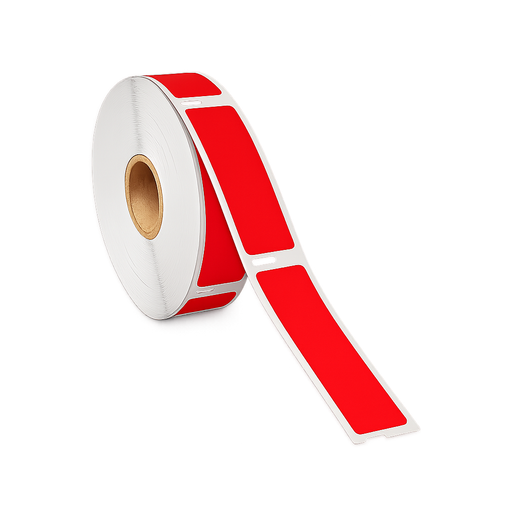 Dymo 99012 rood compatibele labels - 89 mm x 36 mm - 260 labels per rol-1