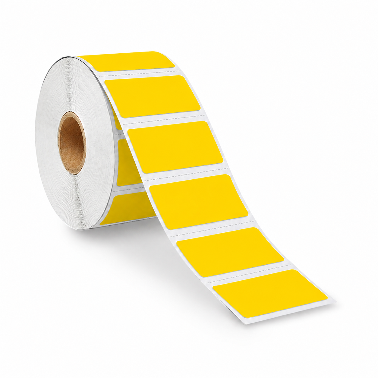 Zebra compatibele labels geel - 57 x 32 mm - 1500 per rol