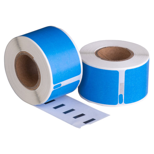 Dymo 99010 blauw compatibele labels - 89 mm x 28 mm - 130 labels per rol-2