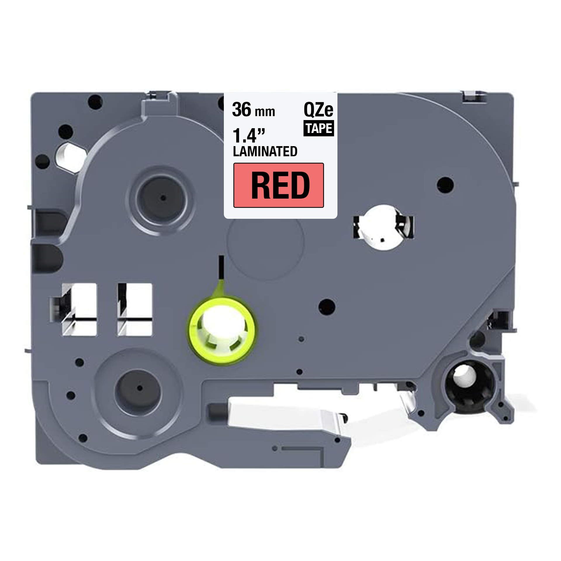 Brother TZE-461 compatibele tape - zwart op rood - 36 mm x 8 m