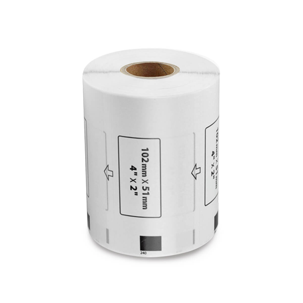 Brother DK-11240 compatibele labels - 102 mm x 51 mm - 600 labels per rol-2