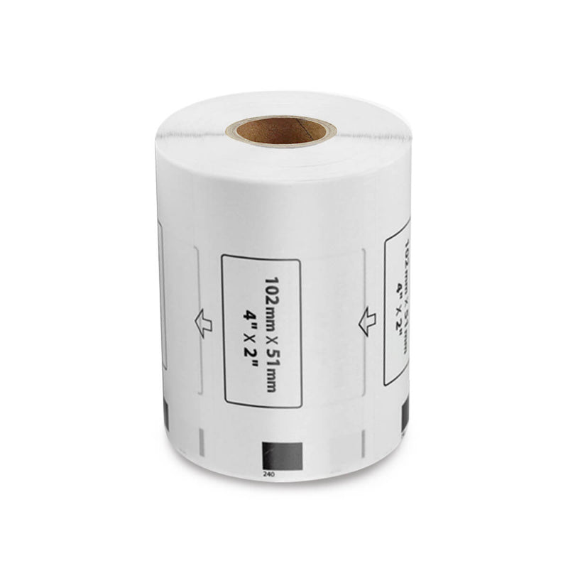 Brother DK-11240 compatibele labels - 102 mm x 51 mm - 600 labels per rol-2
