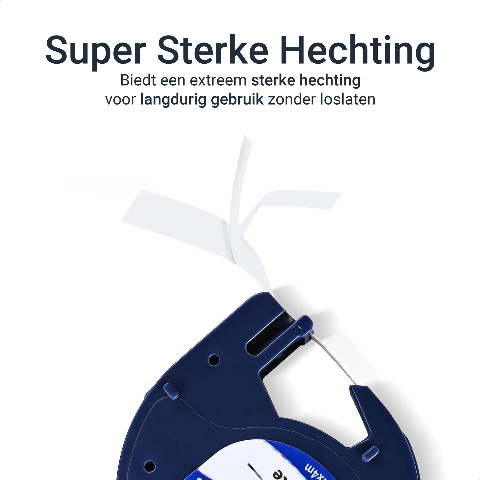 Dymo LetraTag 91203 tape - Zwart op Rood Plastic - 12 mm x 4 m-4