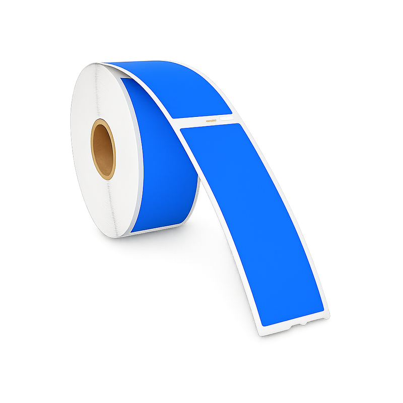 Dymo 99010 blauw compatibele labels - 89 mm x 28 mm - 130 labels per rol-1