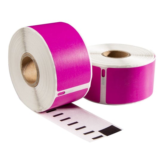 Dymo 99010 roze compatibele labels - 89 mm x 28 mm - 260 labels per rol