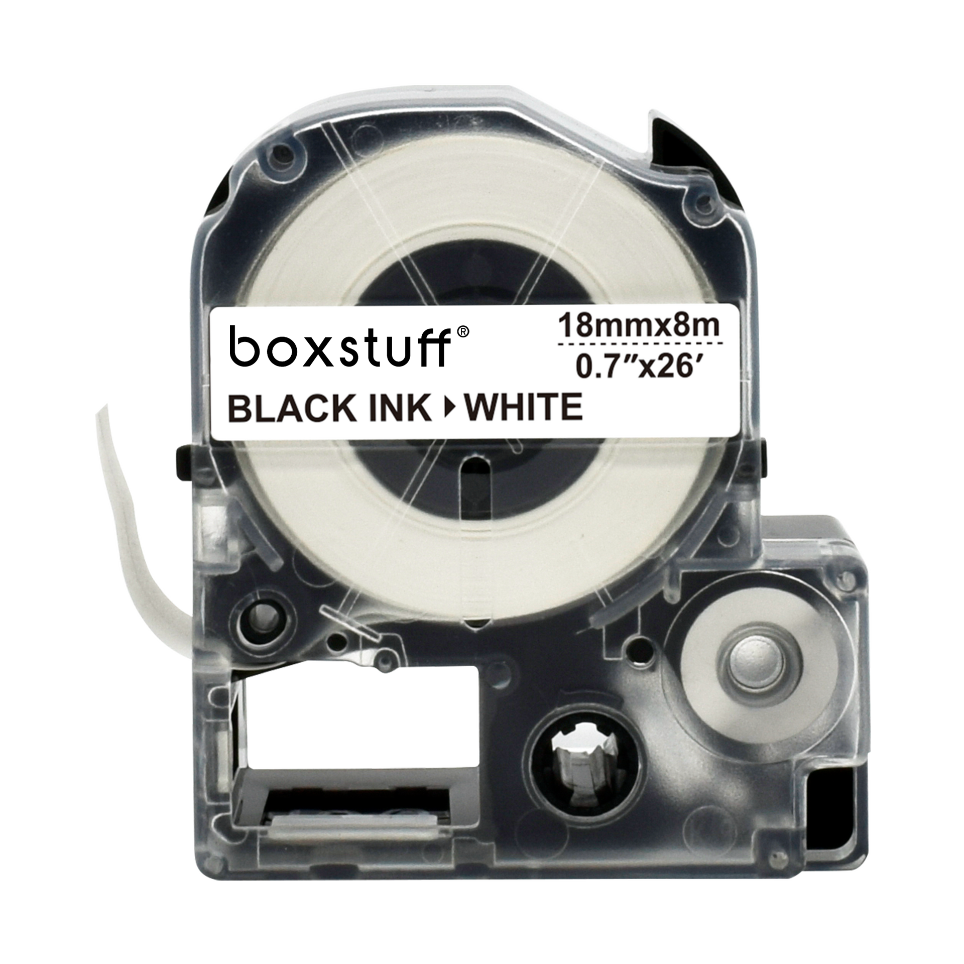 Epson LC-5WBN compatibele tape - zwart op wit - 18 mm x 8 m