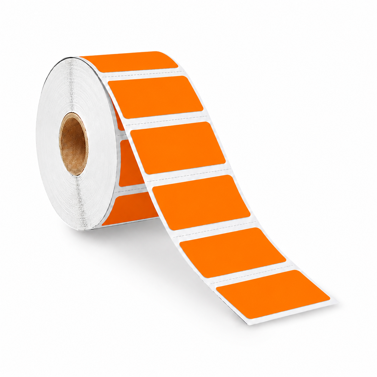 Zebra compatibele labels oranje - 57 mm x 32 mm - 1500 labels per rol