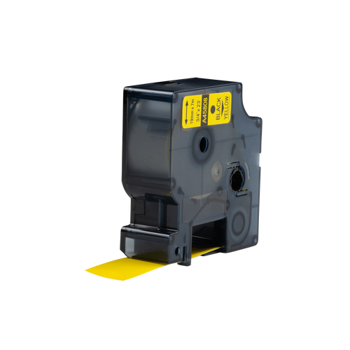 Dymo D1 compatibele 45808 tape - zwart op geel - 19 mm x 7 m-1