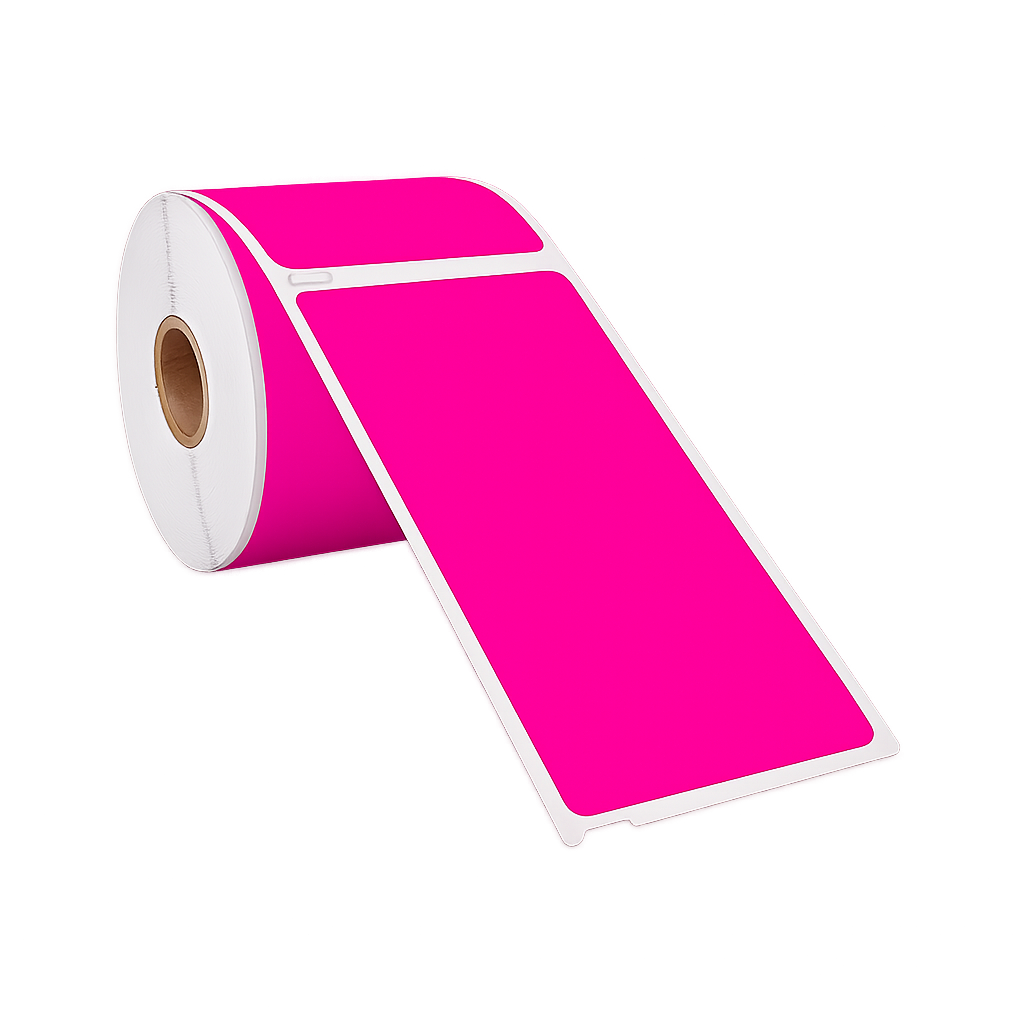 Dymo 99014 roze compatibele labels - 101 mm x 54 mm - 220 labels per rol