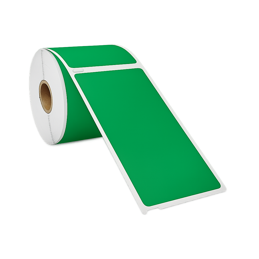 Dymo 99014 groen compatibele labels - 101 mm x 54 mm - 220 labels per rol-1