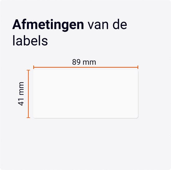 Dymo 11356 compatibele labels - 89 mm x 41 mm - 300 labels per rol-3