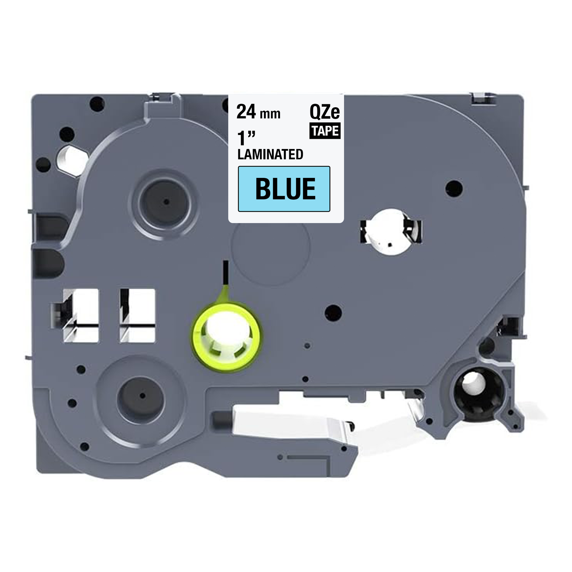Brother TZE-551 compatibele tape - zwart op blauw - 24 mm x 8 m