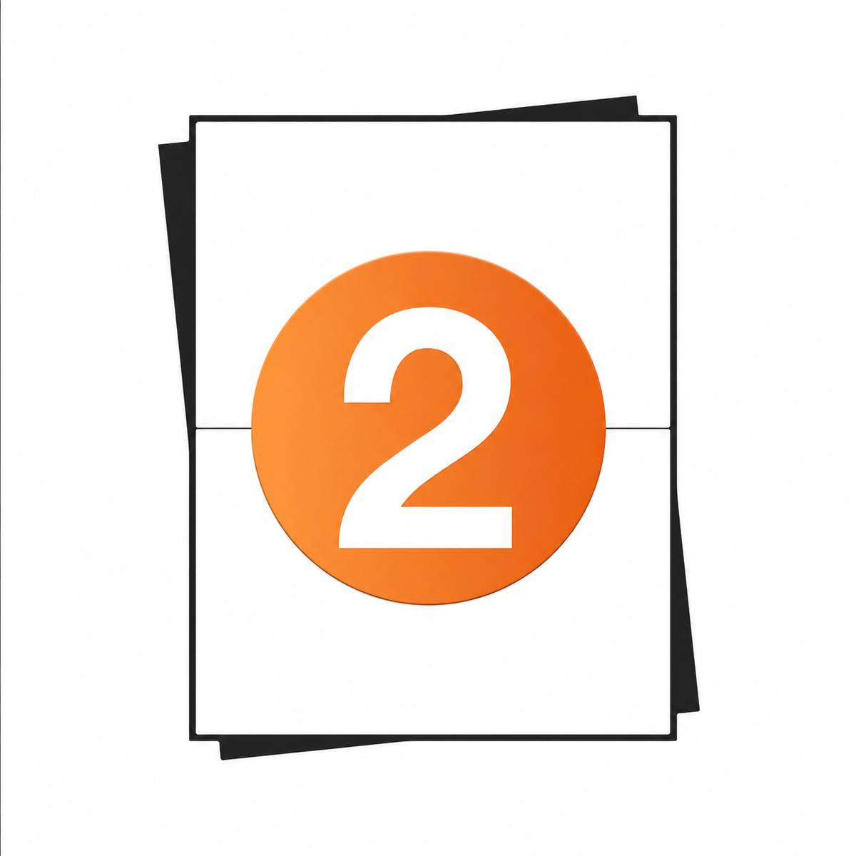 A4 stickervellen - 2 per vel - 210 x 148mm-1