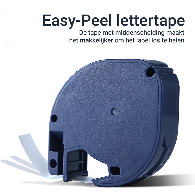 Dymo LetraTag 91203 tape - Zwart op Rood Plastic - 12 mm x 4 m-3