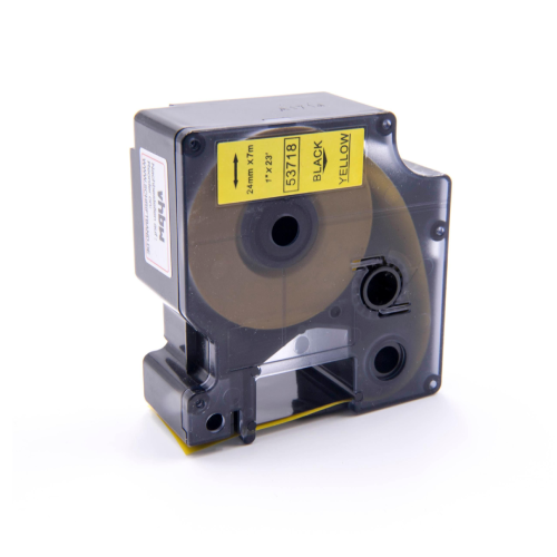 Dymo D1 compatibele 53718 tape - zwart op geel - 24 mm x 7 m-1