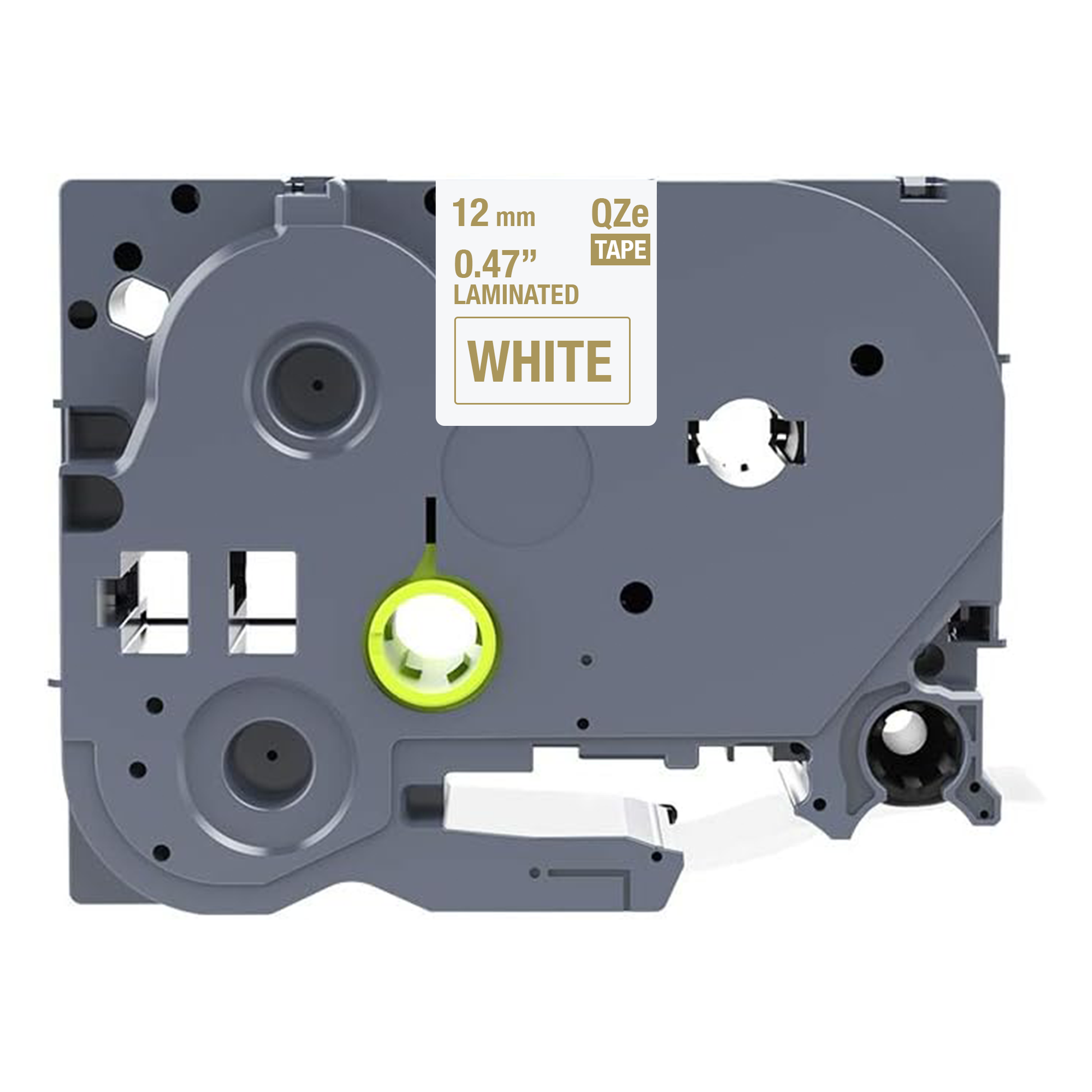 Brother TZE-234 compatibele tape - goud op wit - 12 mm x 8 m-1