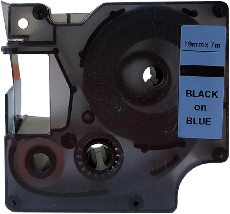 Dymo D1 compatibele 45806 tape - zwart op blauw - 19 mm x 7 m