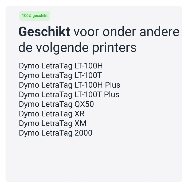 Dymo LetraTag 91205 tape -zwart op blauw - 12 mm x 4 m - plastic-4