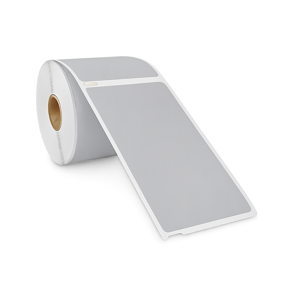 Dymo 99014 zilver compatibele labels - 101 mm x 54 mm - 220 labels per rol