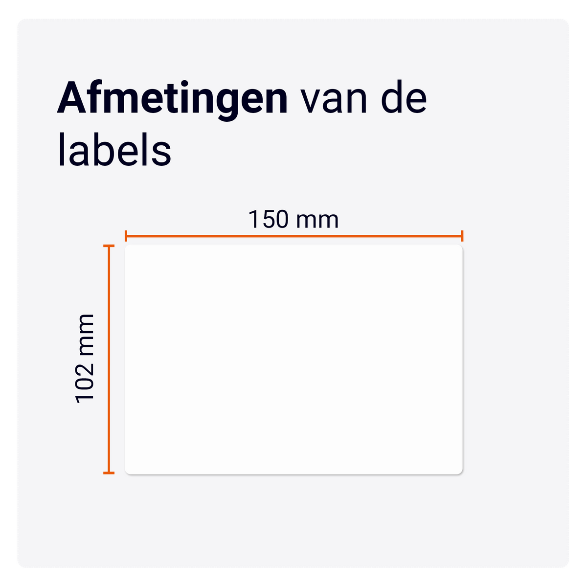 Zebra compatibele labels - 102 mm x 150 mm – 300 labels per rol-5