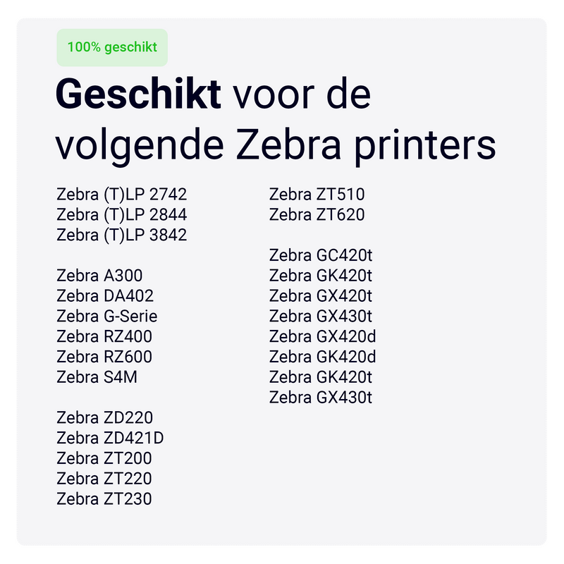 Zebra compatibele labels - 102 mm x 150 mm – 300 labels per rol-4