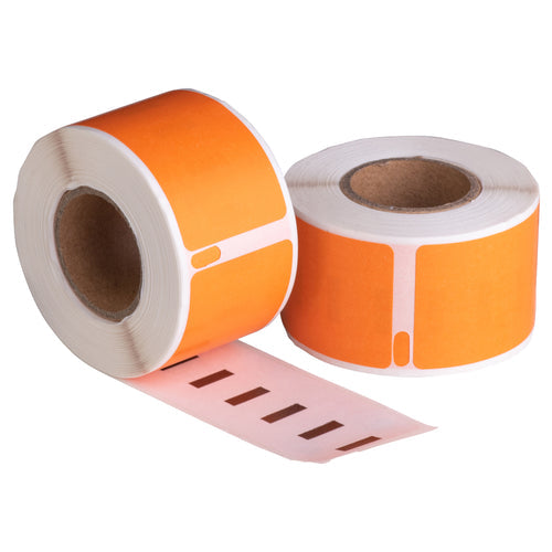 Dymo 99010 oranje compatibele labels - 89 mm x 28 mm - 130 labels per rol-2