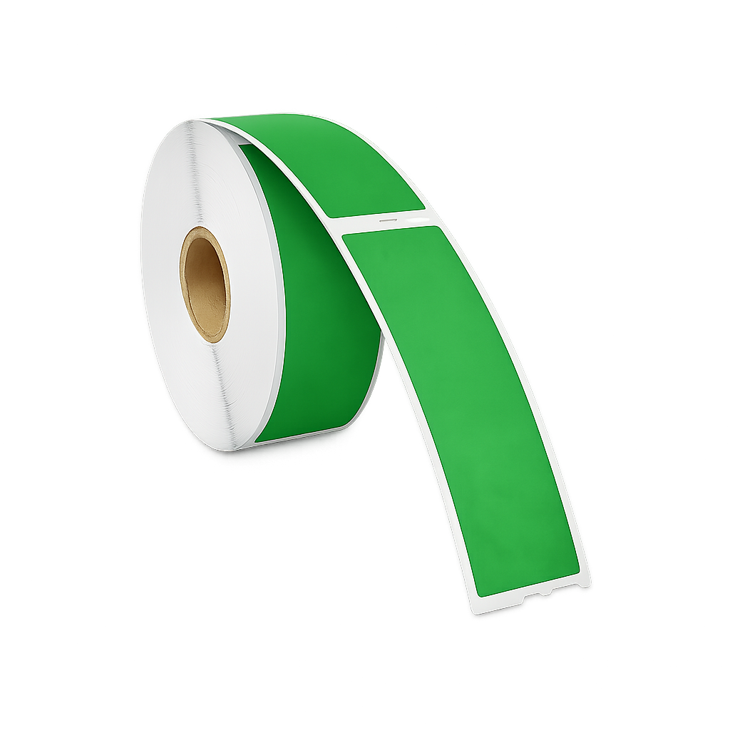 Dymo 99010 groen compatibele labels - 89 mm x 28 mm - 260 labels per rol