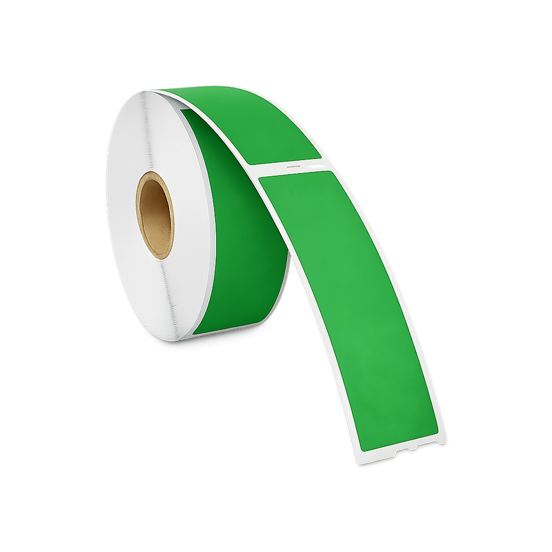 Dymo 99010 groen compatibele labels - 89 mm x 28 mm - 260 labels per rol-1