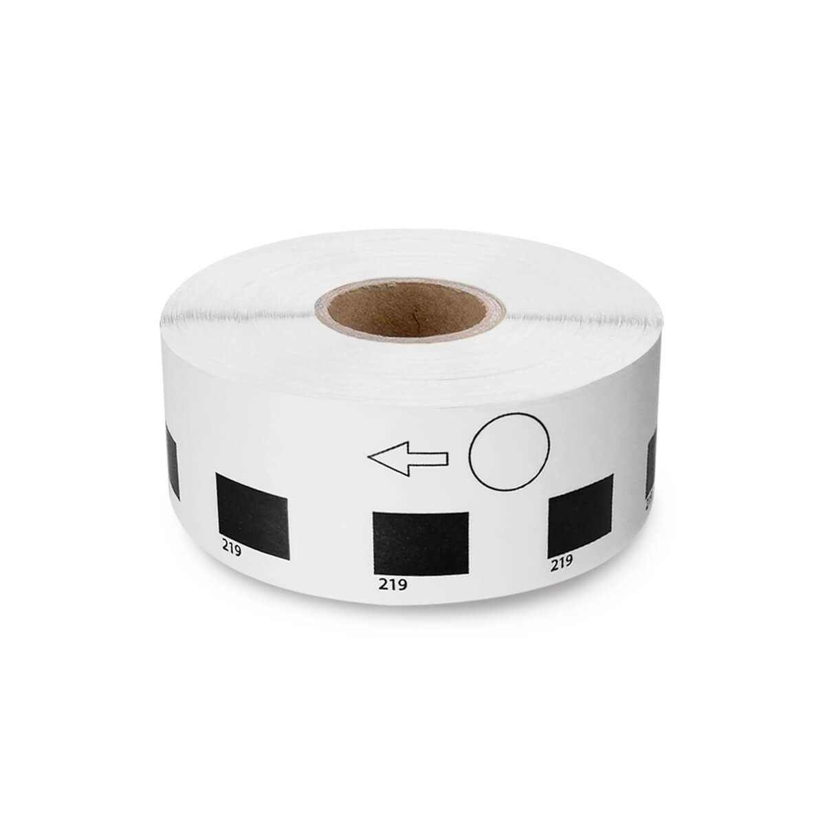 Brother DK-11219 compatibele labels - ø12 mm - 1200 labels per rol-2