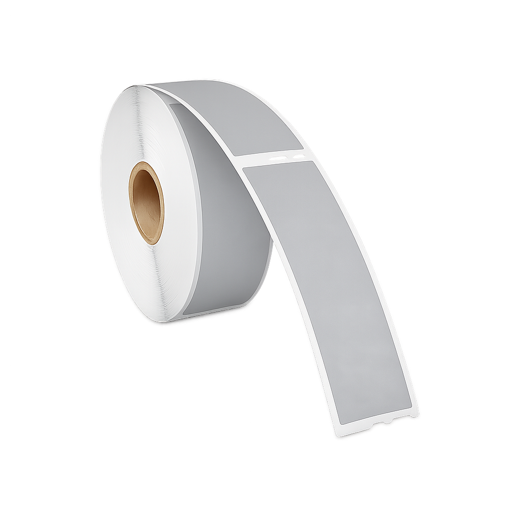 Dymo 99010 zilver compatibele labels - 89 mm x 28 mm - 260 labels per rol-1