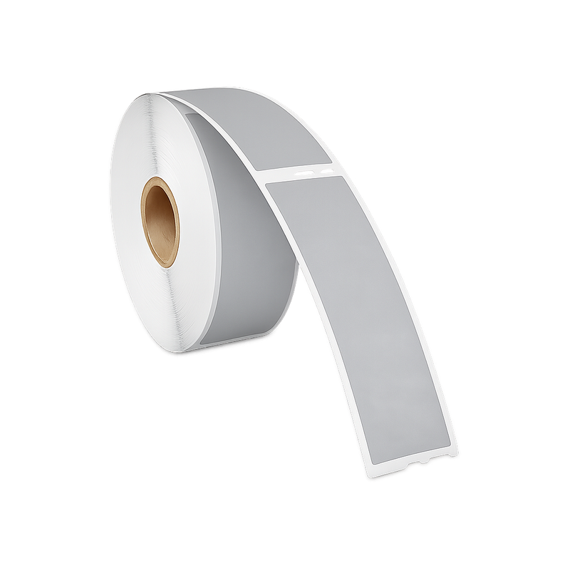 Dymo 99010 zilver compatibele labels - 89 mm x 28 mm - 260 labels per rol-1