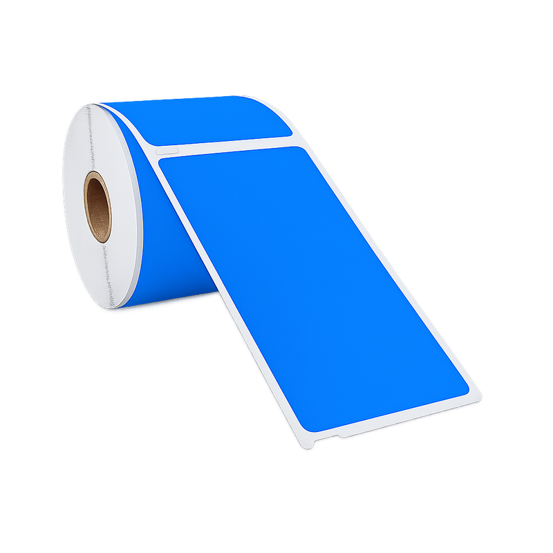 Dymo 99014 blauw compatibele labels - 101 mm x 54 mm - 220 labels per rol-1