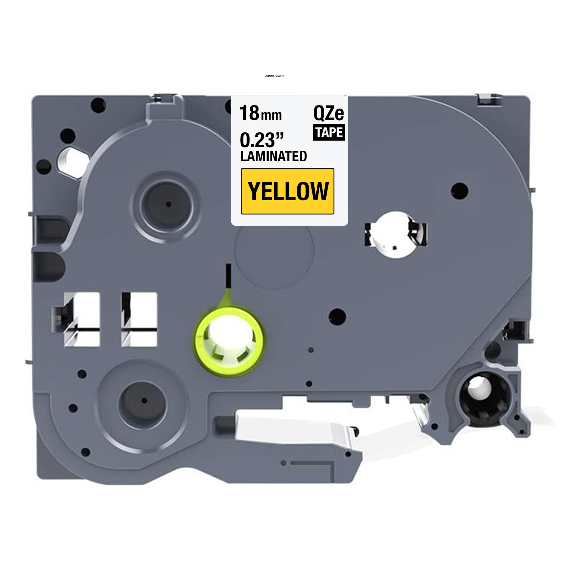 Brother TZE-641 compatibele tape - zwart op geel - 18 mm x 8 m