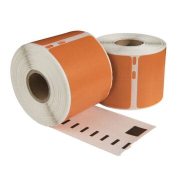 Dymo 99014 Oranje compatible labels, 101 mm x 54 mm, 220 etiketten, permanent