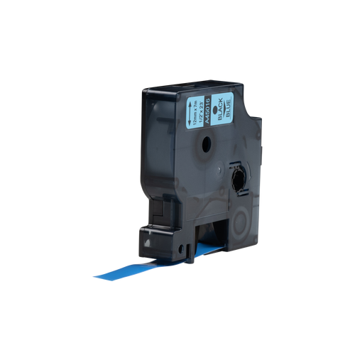 Dymo D1 compatible 45016 (S0720560) tape, zwart op blauw, 12 mm x 7 m