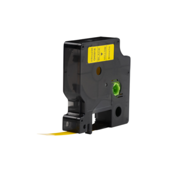 Dymo D1 compatible 40918 (S0720730) tape, zwart op geel, 9 mm x 7 m